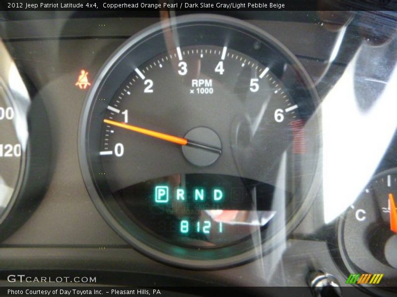 Copperhead Orange Pearl / Dark Slate Gray/Light Pebble Beige 2012 Jeep Patriot Latitude 4x4