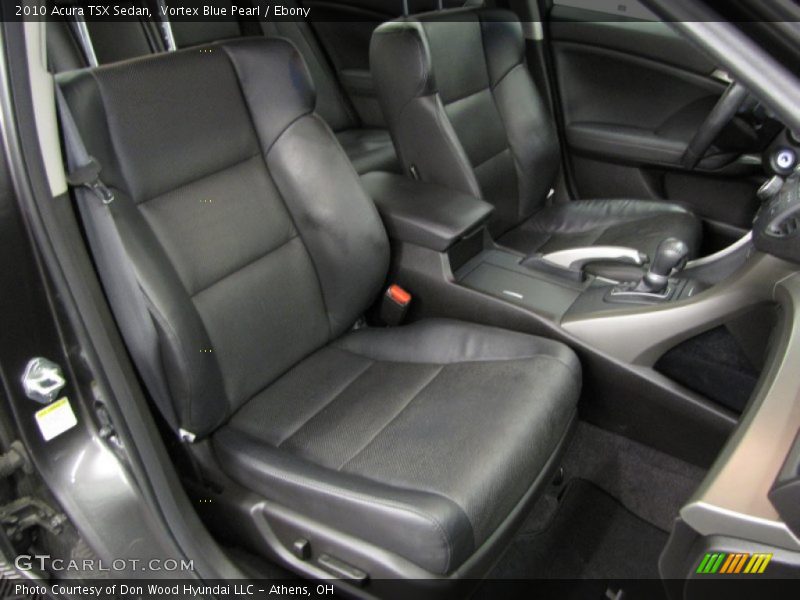 Vortex Blue Pearl / Ebony 2010 Acura TSX Sedan