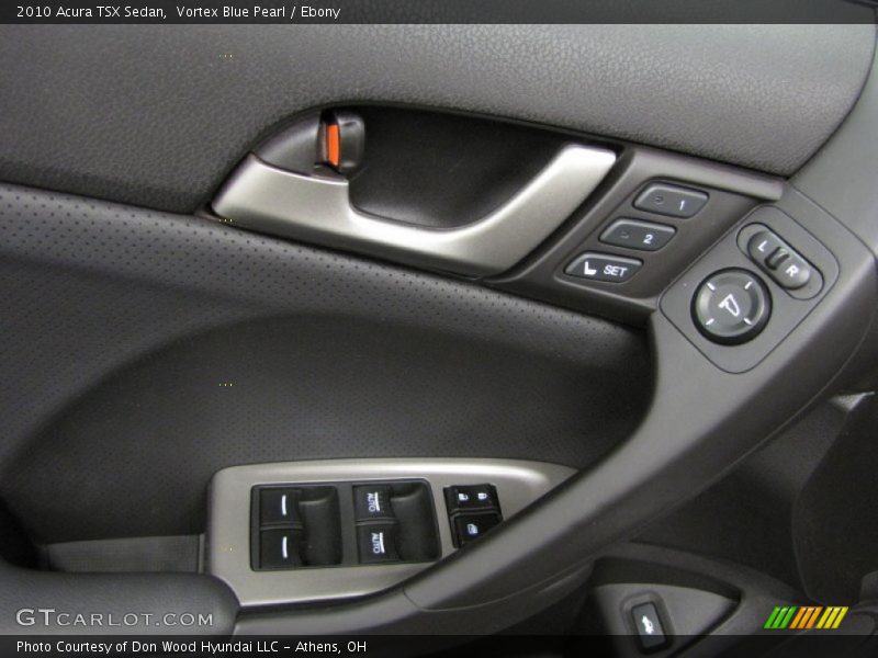 Vortex Blue Pearl / Ebony 2010 Acura TSX Sedan