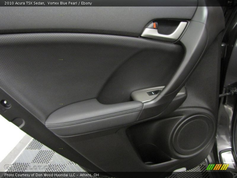 Vortex Blue Pearl / Ebony 2010 Acura TSX Sedan