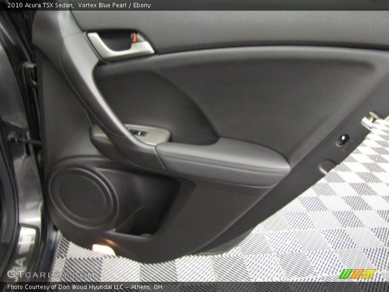Vortex Blue Pearl / Ebony 2010 Acura TSX Sedan