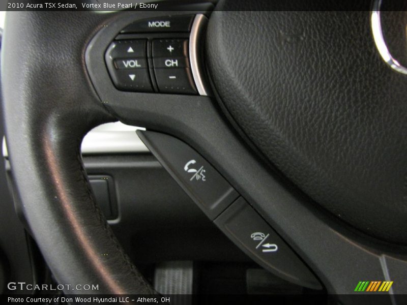 Vortex Blue Pearl / Ebony 2010 Acura TSX Sedan