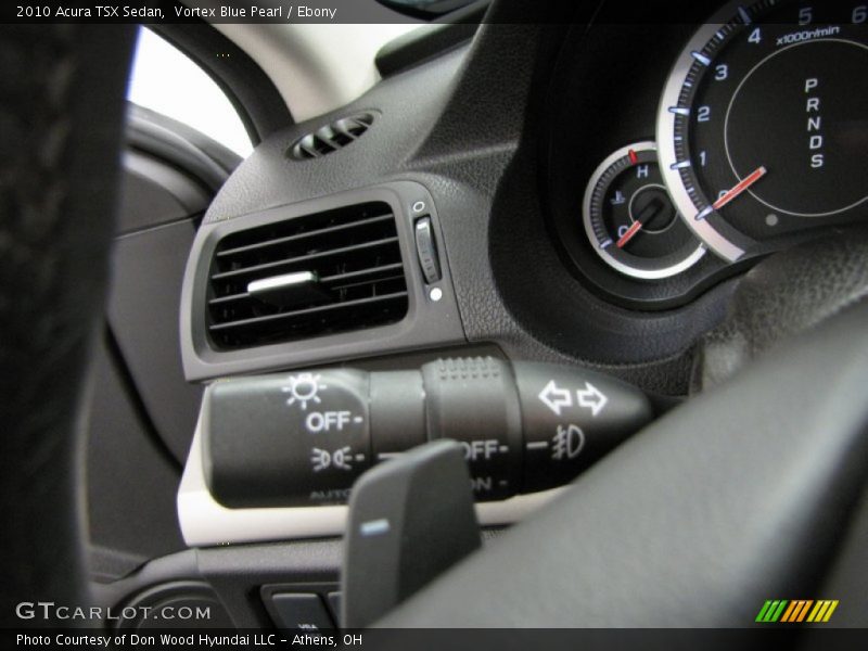Vortex Blue Pearl / Ebony 2010 Acura TSX Sedan