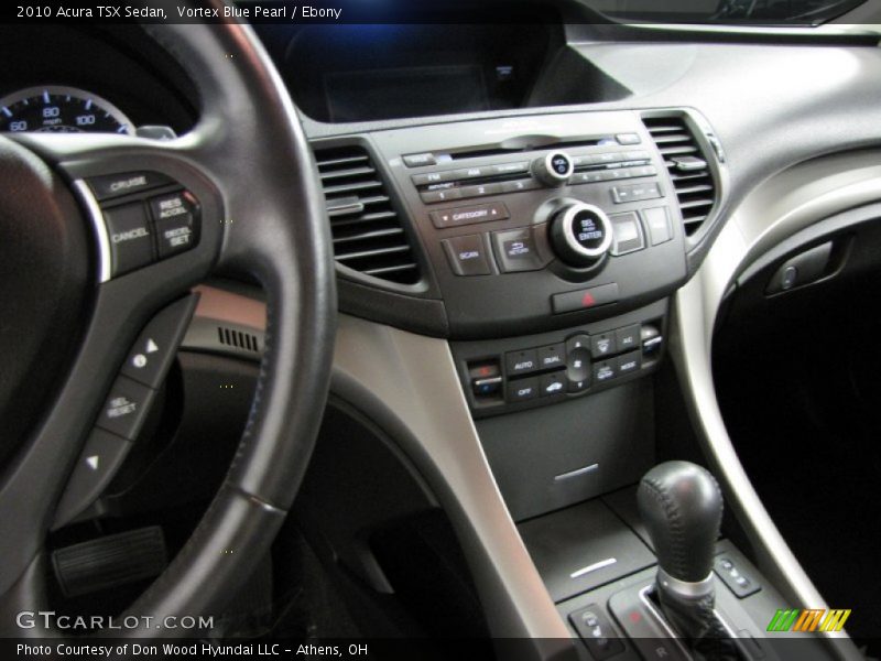 Vortex Blue Pearl / Ebony 2010 Acura TSX Sedan