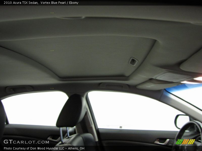 Vortex Blue Pearl / Ebony 2010 Acura TSX Sedan