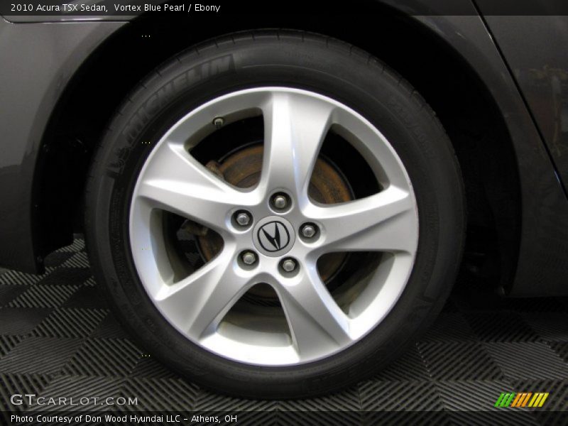 Vortex Blue Pearl / Ebony 2010 Acura TSX Sedan