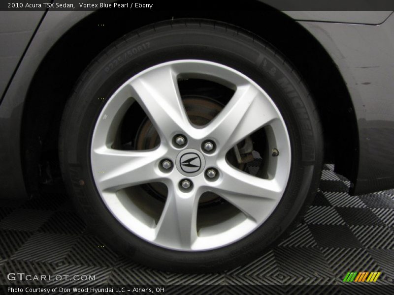 Vortex Blue Pearl / Ebony 2010 Acura TSX Sedan