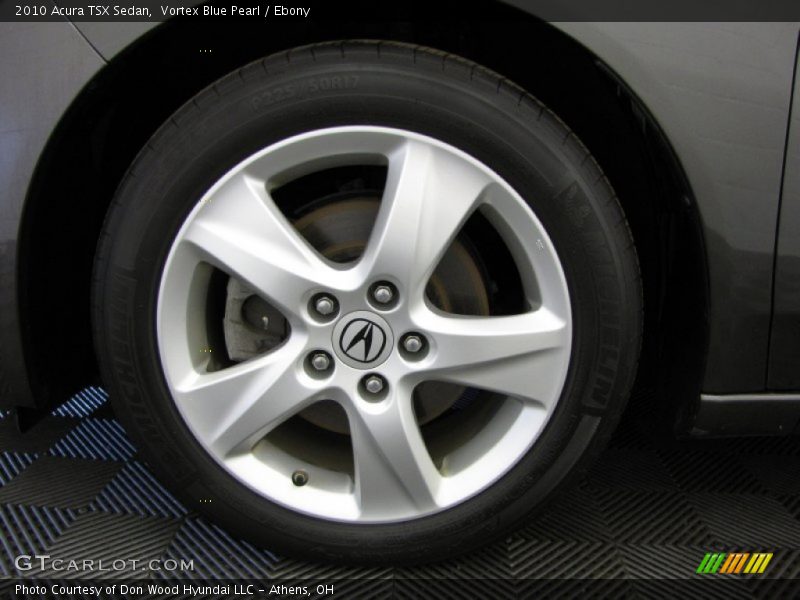 Vortex Blue Pearl / Ebony 2010 Acura TSX Sedan