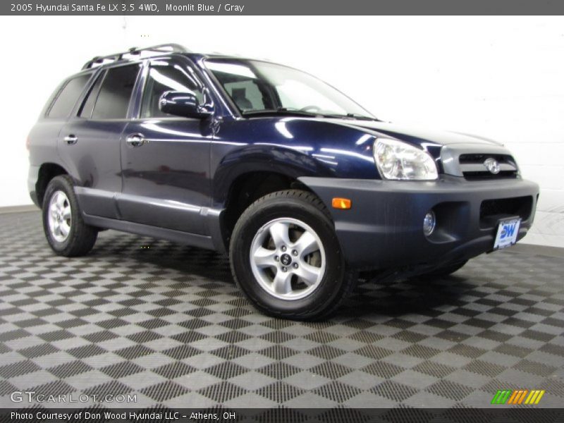 Moonlit Blue / Gray 2005 Hyundai Santa Fe LX 3.5 4WD
