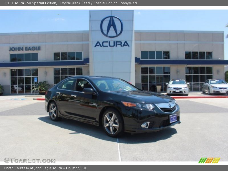 Crystal Black Pearl / Special Edition Ebony/Red 2013 Acura TSX Special Edition