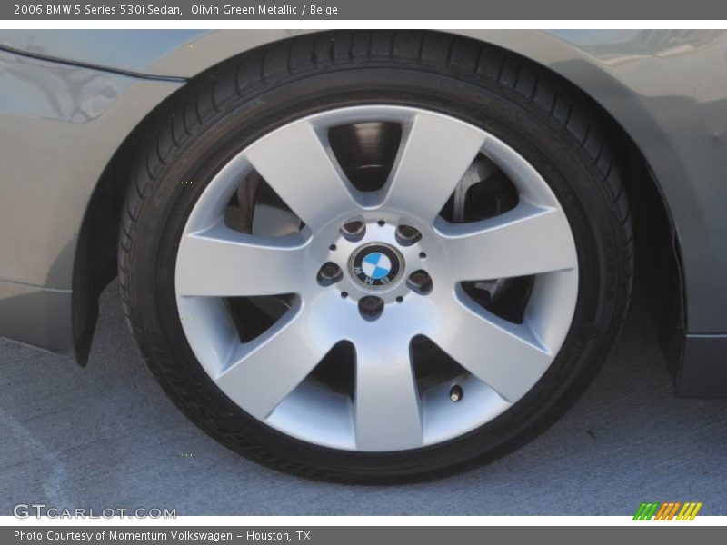 Olivin Green Metallic / Beige 2006 BMW 5 Series 530i Sedan