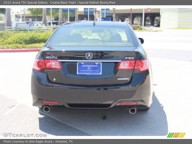 Crystal Black Pearl / Special Edition Ebony/Red 2013 Acura TSX Special Edition
