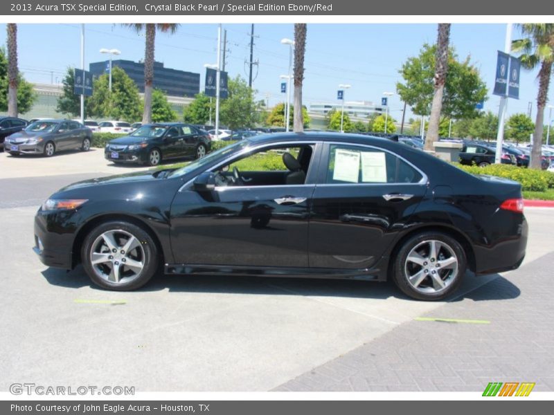 Crystal Black Pearl / Special Edition Ebony/Red 2013 Acura TSX Special Edition