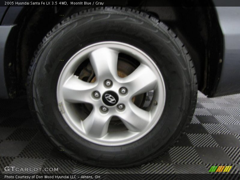 Moonlit Blue / Gray 2005 Hyundai Santa Fe LX 3.5 4WD