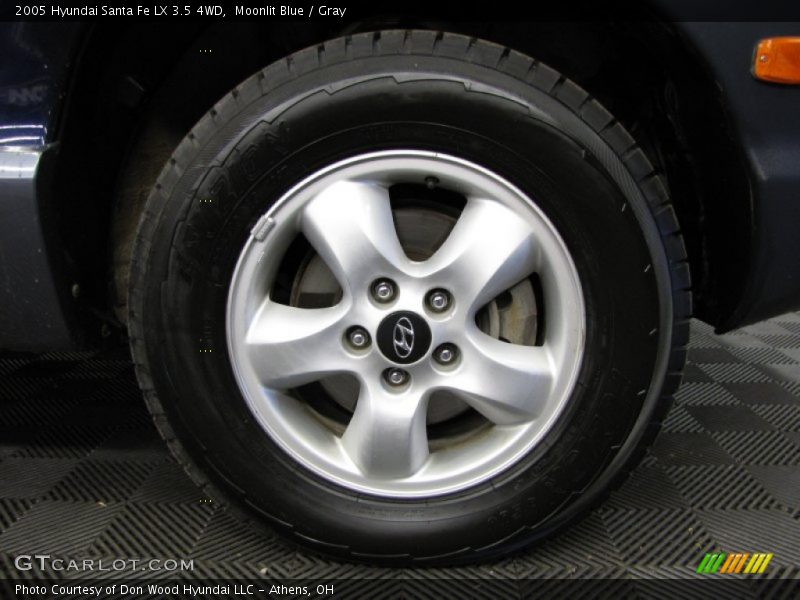 Moonlit Blue / Gray 2005 Hyundai Santa Fe LX 3.5 4WD