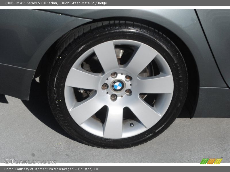 Olivin Green Metallic / Beige 2006 BMW 5 Series 530i Sedan