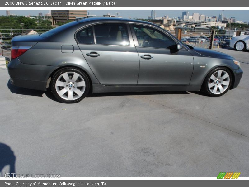 Olivin Green Metallic / Beige 2006 BMW 5 Series 530i Sedan