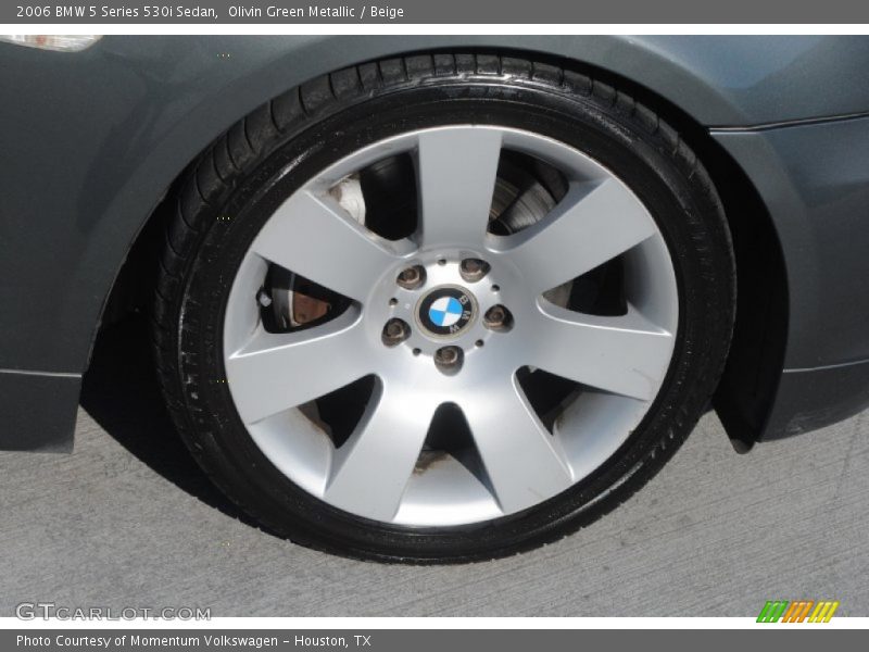 Olivin Green Metallic / Beige 2006 BMW 5 Series 530i Sedan