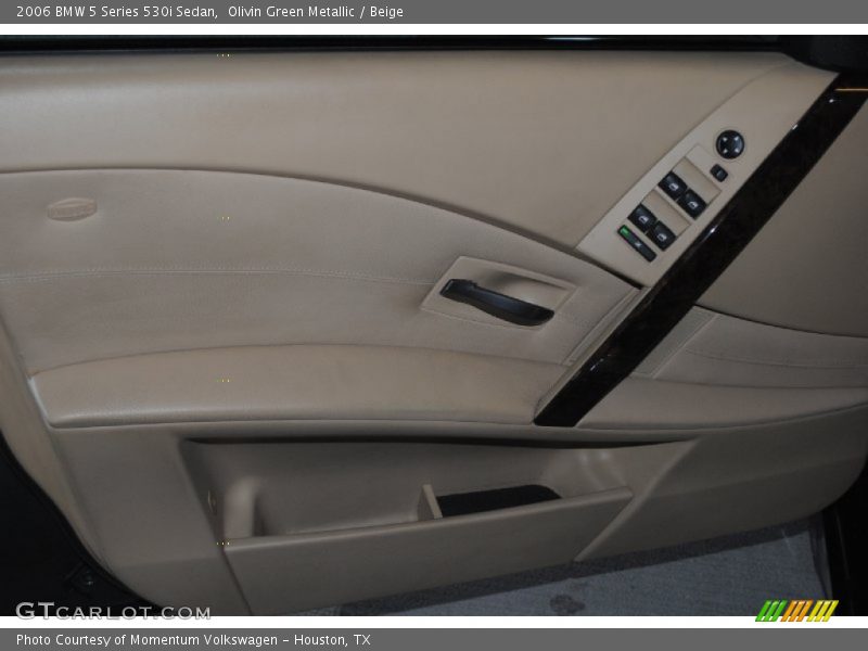 Olivin Green Metallic / Beige 2006 BMW 5 Series 530i Sedan