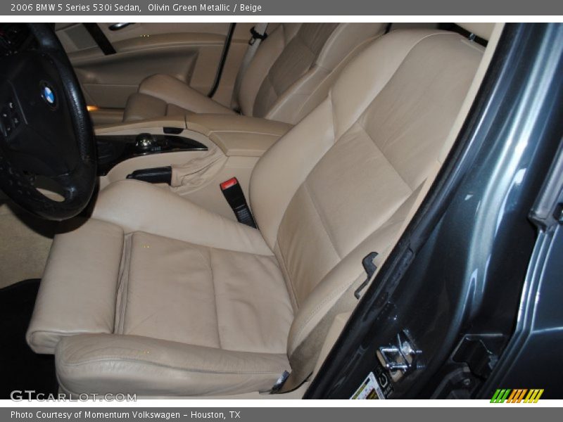 Olivin Green Metallic / Beige 2006 BMW 5 Series 530i Sedan