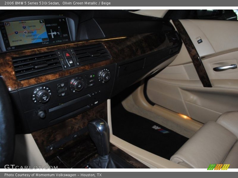 Olivin Green Metallic / Beige 2006 BMW 5 Series 530i Sedan