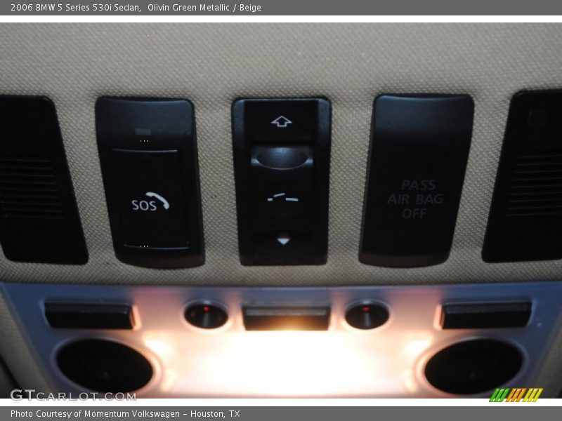 Olivin Green Metallic / Beige 2006 BMW 5 Series 530i Sedan