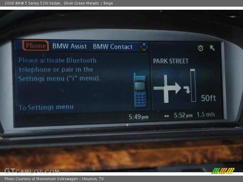 Olivin Green Metallic / Beige 2006 BMW 5 Series 530i Sedan