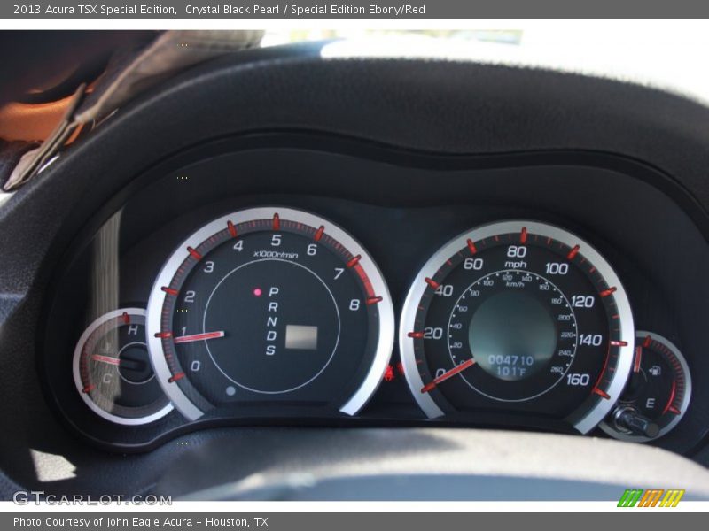 Crystal Black Pearl / Special Edition Ebony/Red 2013 Acura TSX Special Edition