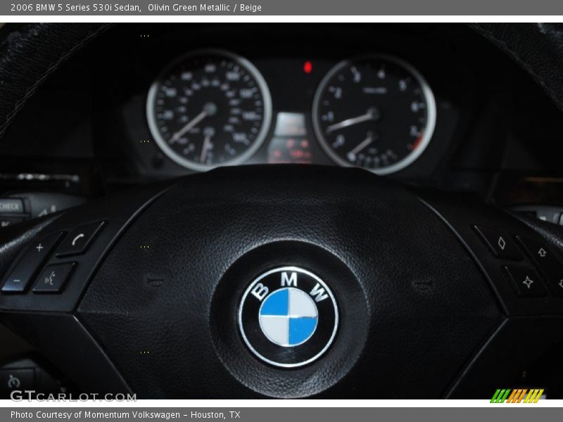 Olivin Green Metallic / Beige 2006 BMW 5 Series 530i Sedan