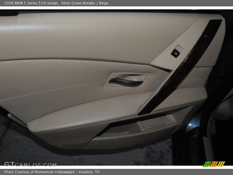 Olivin Green Metallic / Beige 2006 BMW 5 Series 530i Sedan