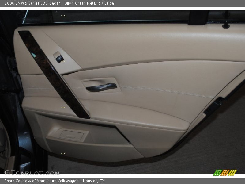 Olivin Green Metallic / Beige 2006 BMW 5 Series 530i Sedan
