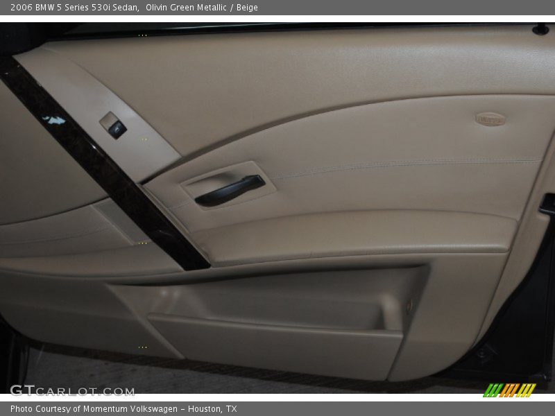 Olivin Green Metallic / Beige 2006 BMW 5 Series 530i Sedan