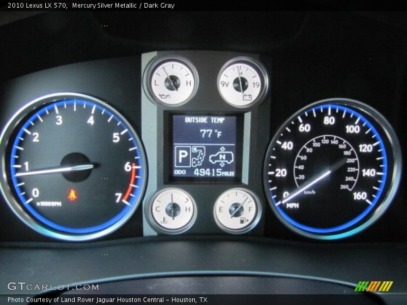 Mercury Silver Metallic / Dark Gray 2010 Lexus LX 570