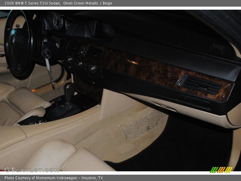 Olivin Green Metallic / Beige 2006 BMW 5 Series 530i Sedan