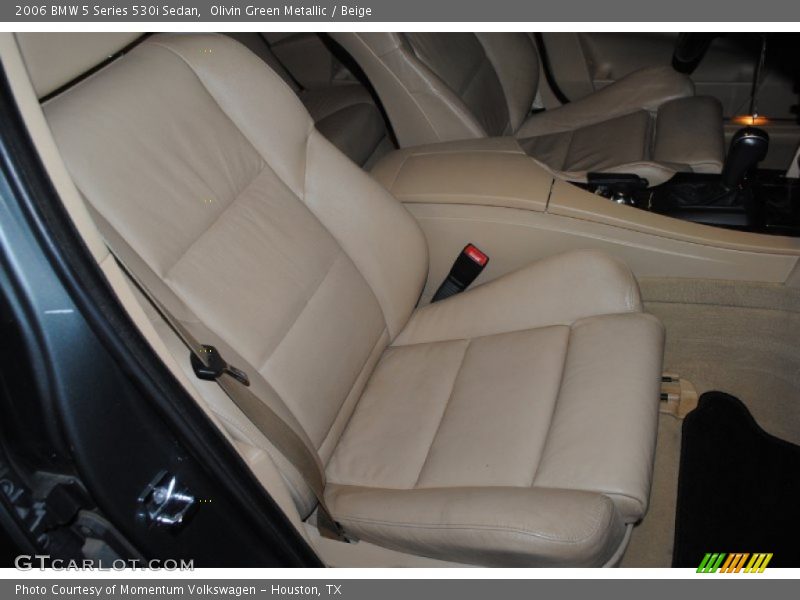 Olivin Green Metallic / Beige 2006 BMW 5 Series 530i Sedan