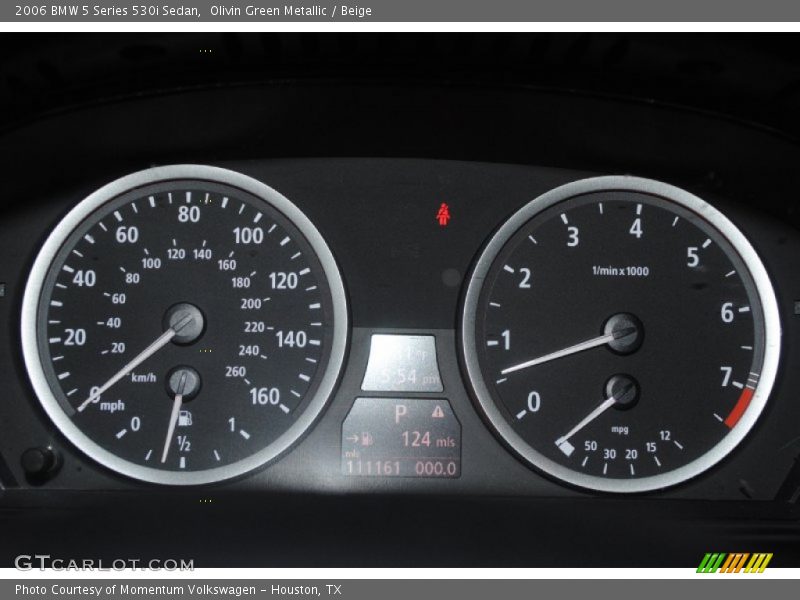 Olivin Green Metallic / Beige 2006 BMW 5 Series 530i Sedan