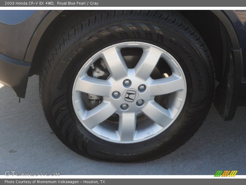 Royal Blue Pearl / Gray 2009 Honda CR-V EX 4WD