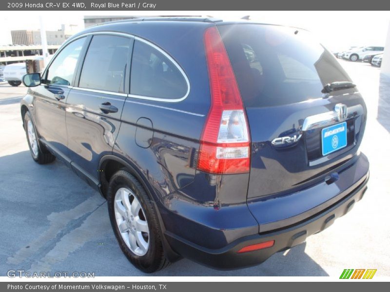 Royal Blue Pearl / Gray 2009 Honda CR-V EX 4WD