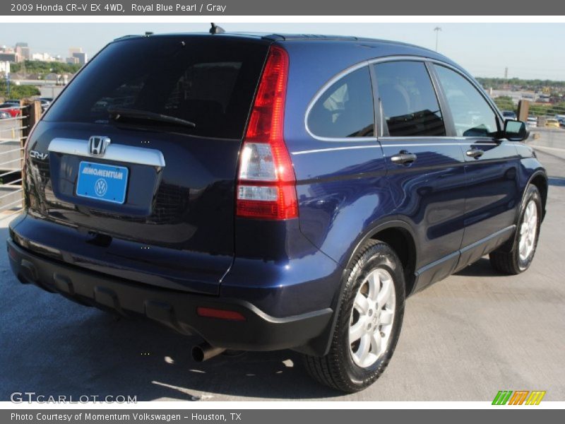 Royal Blue Pearl / Gray 2009 Honda CR-V EX 4WD