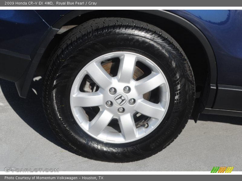 Royal Blue Pearl / Gray 2009 Honda CR-V EX 4WD