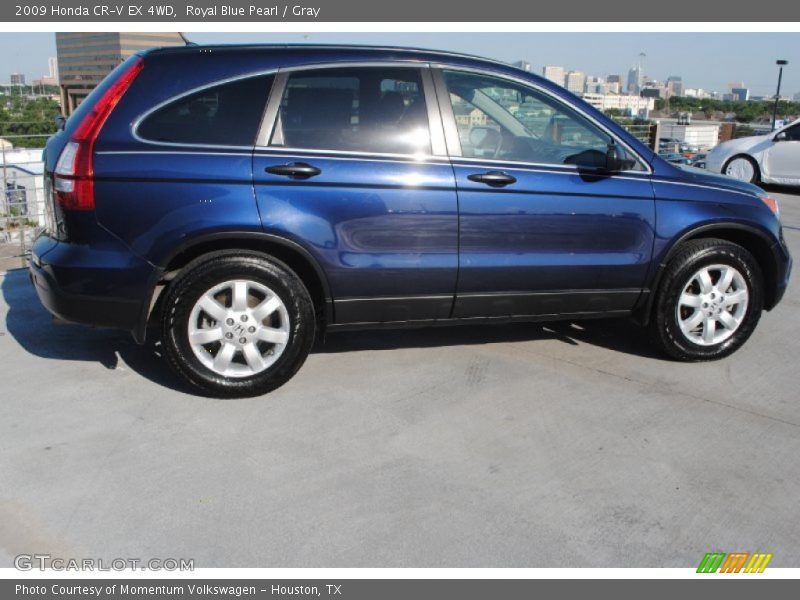Royal Blue Pearl / Gray 2009 Honda CR-V EX 4WD