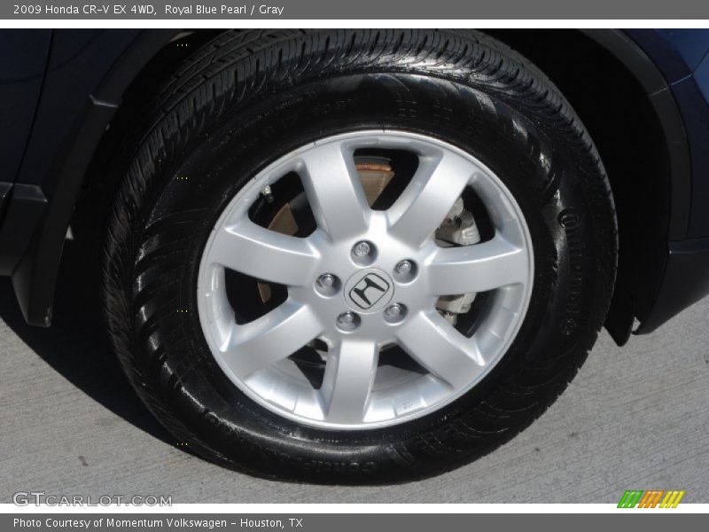 Royal Blue Pearl / Gray 2009 Honda CR-V EX 4WD