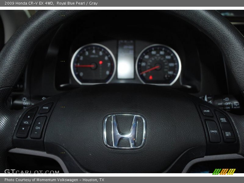 Royal Blue Pearl / Gray 2009 Honda CR-V EX 4WD