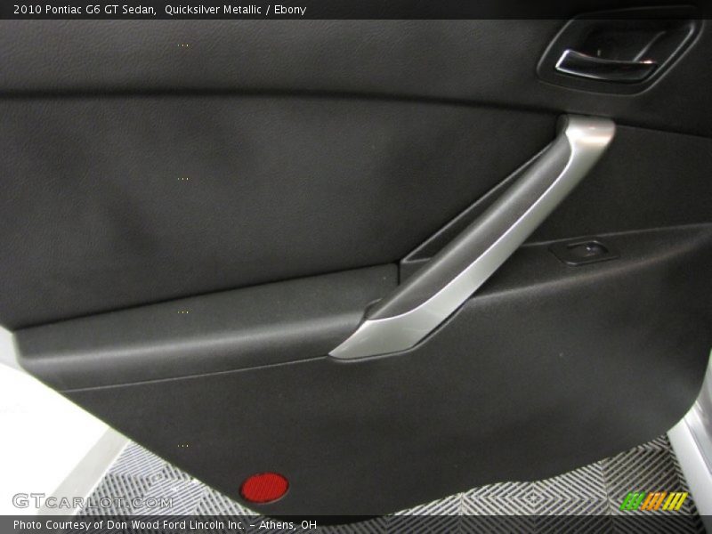 Quicksilver Metallic / Ebony 2010 Pontiac G6 GT Sedan