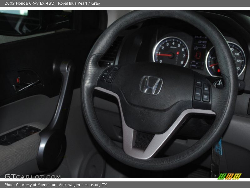 Royal Blue Pearl / Gray 2009 Honda CR-V EX 4WD