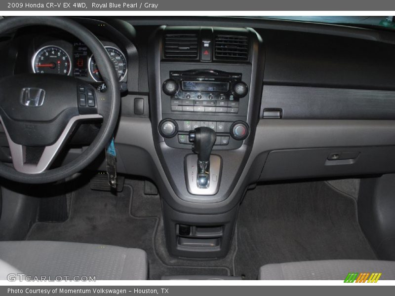 Royal Blue Pearl / Gray 2009 Honda CR-V EX 4WD