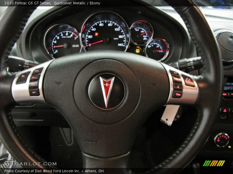Quicksilver Metallic / Ebony 2010 Pontiac G6 GT Sedan
