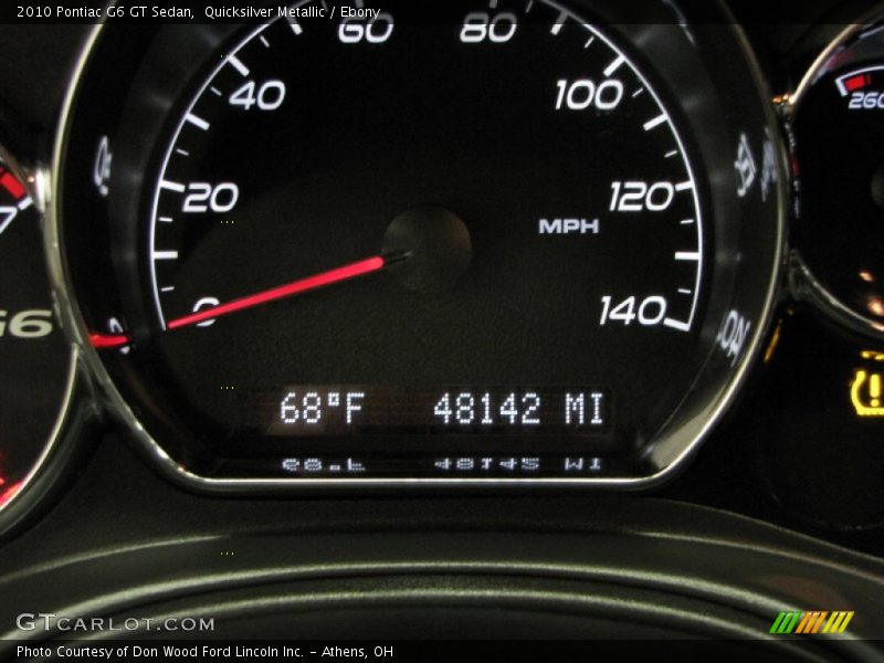 Quicksilver Metallic / Ebony 2010 Pontiac G6 GT Sedan