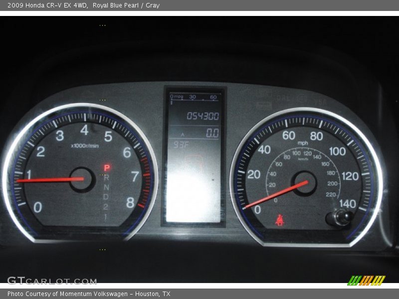 Royal Blue Pearl / Gray 2009 Honda CR-V EX 4WD