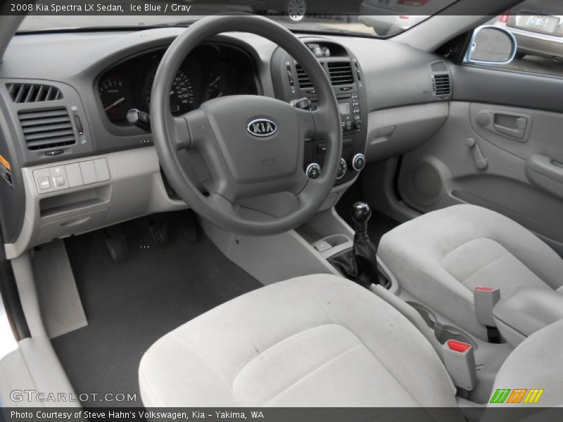 Ice Blue / Gray 2008 Kia Spectra LX Sedan